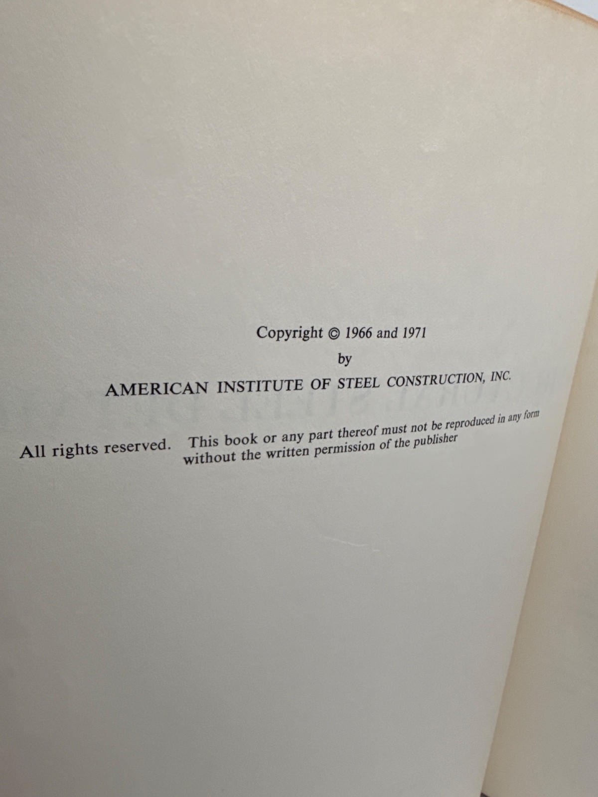 Structural Steel Detailing American Institute Of Steel Construction 1971