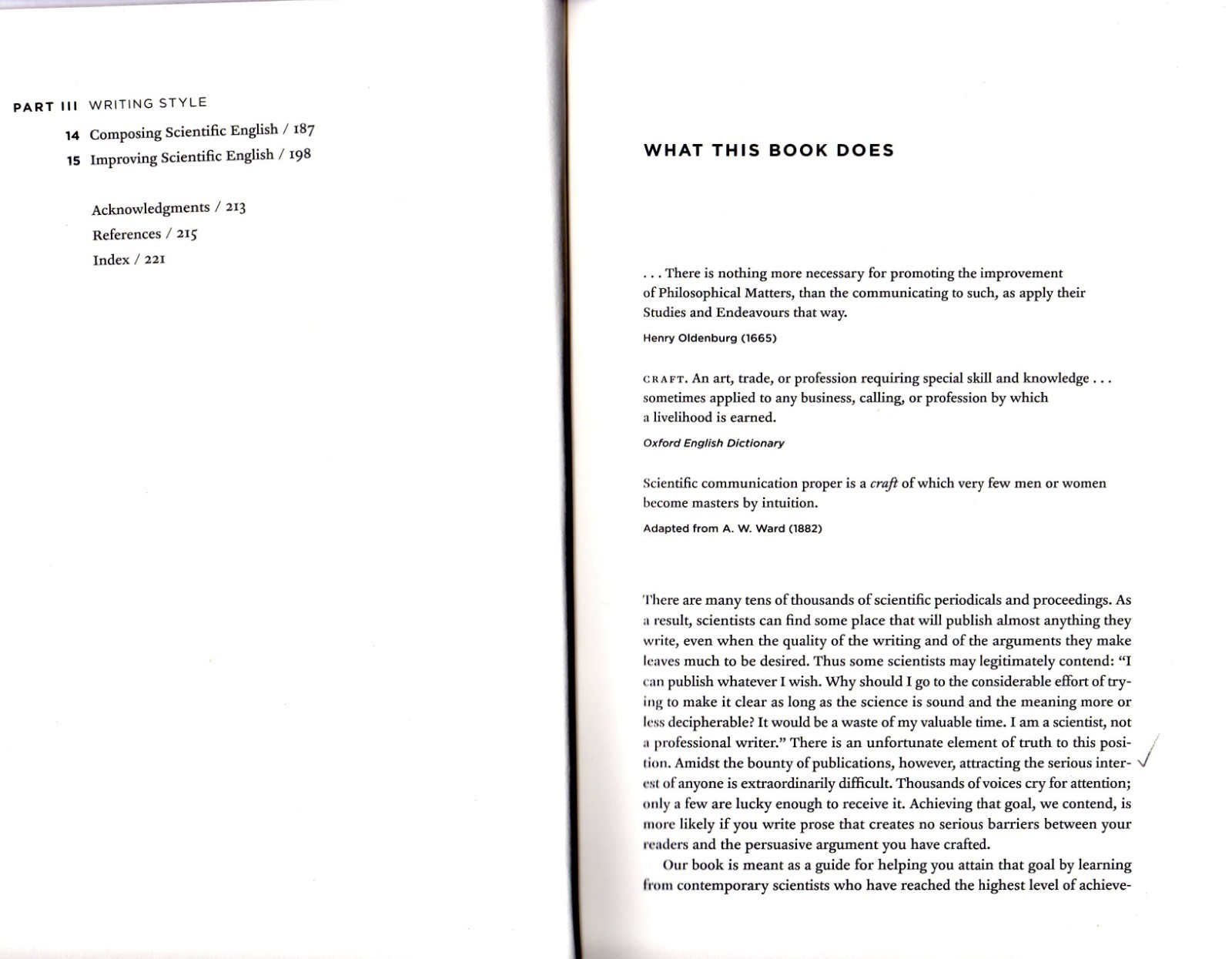 Chicago Guides to Writing, Editing, and Publishing: The Craft of Scientific Comm