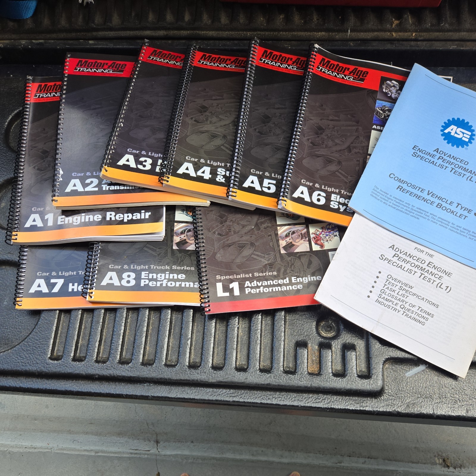 Motor Age Training-A-1 – A-8 Car And L1 Study Guide Set – ASE Test Prep