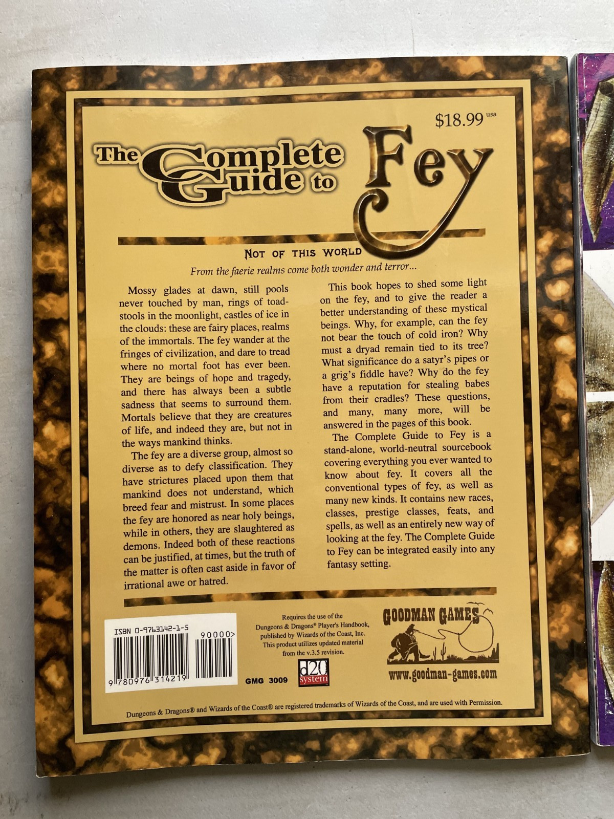 D&D BUNDLE: 3rd Ed. Faeries, Bryon Wischstadt/Complete Guide to Fey R. S. Kenman