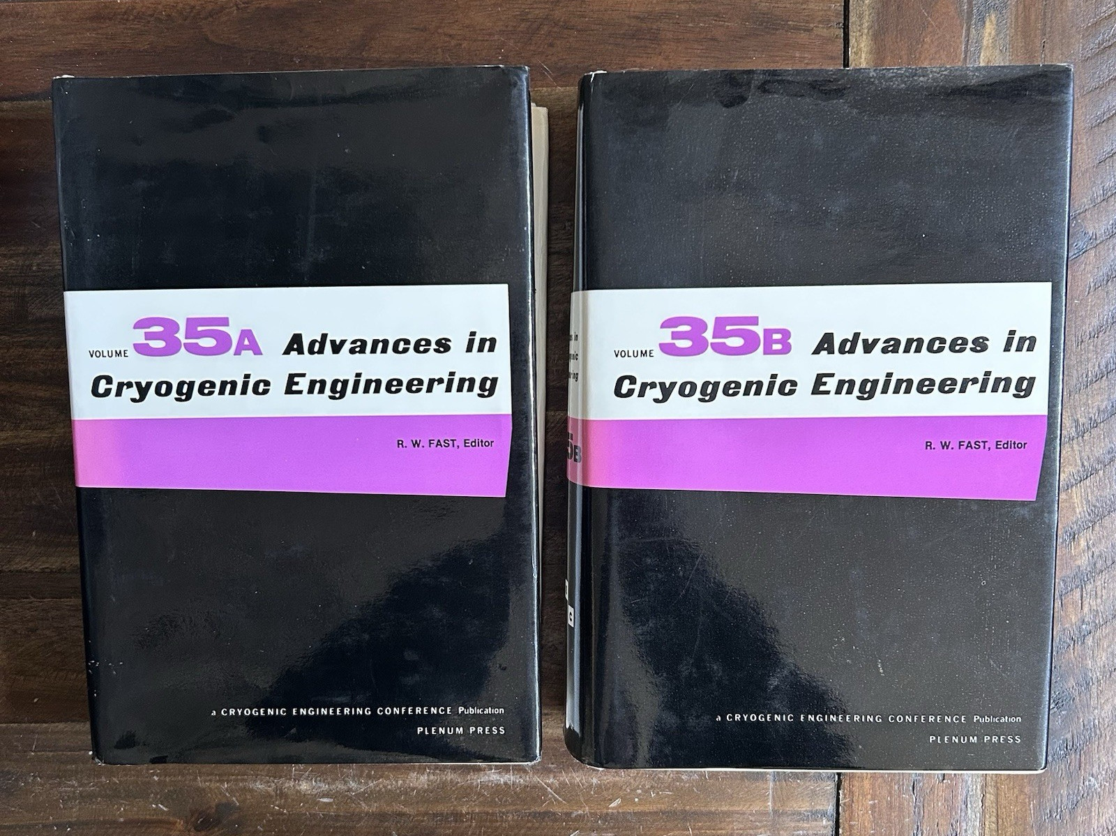 Advances in Cryogenic Engineering Vol 35A & 35B Hardcover Plenum w/ Dust Jackets