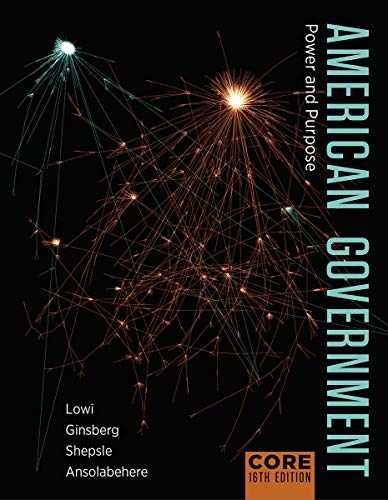 American Government: Power and – Paperback, by Lowi Theodore J.; – Very Good z