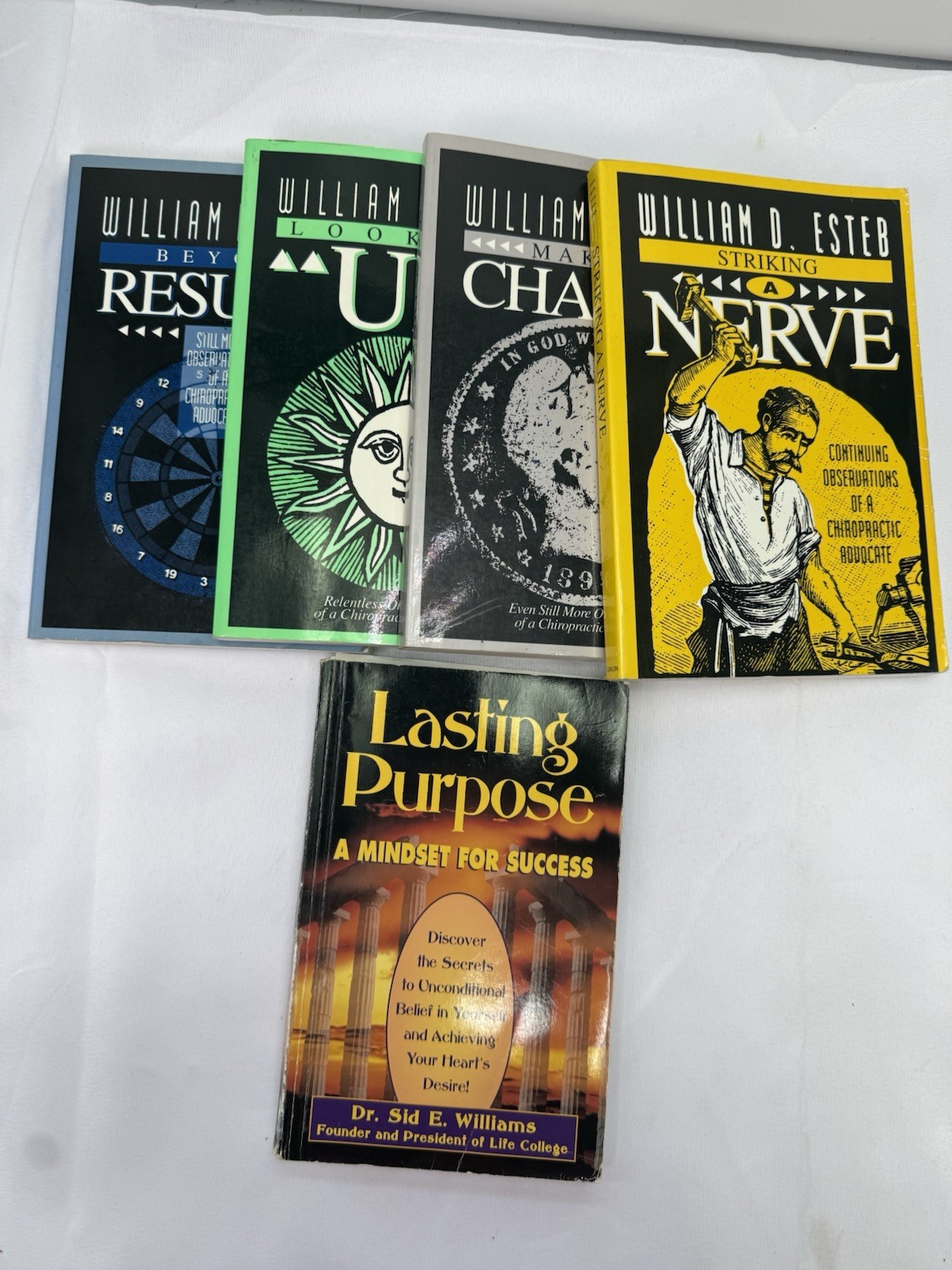 CHIROPRACTIC PHILOSOPHY Book lot of 5 Books Bill Esteb, Sid Williams