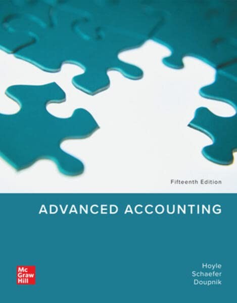 LOOSE LEAF FOR ADVANCED ACCOUNTING BY Joe Ben Hoyle LOOSE_LEAF **GOOD**
