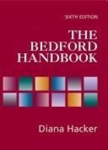 The Bedford Handbook, Instructor’s – Hardcover, by Hacker Diana – Very Good j