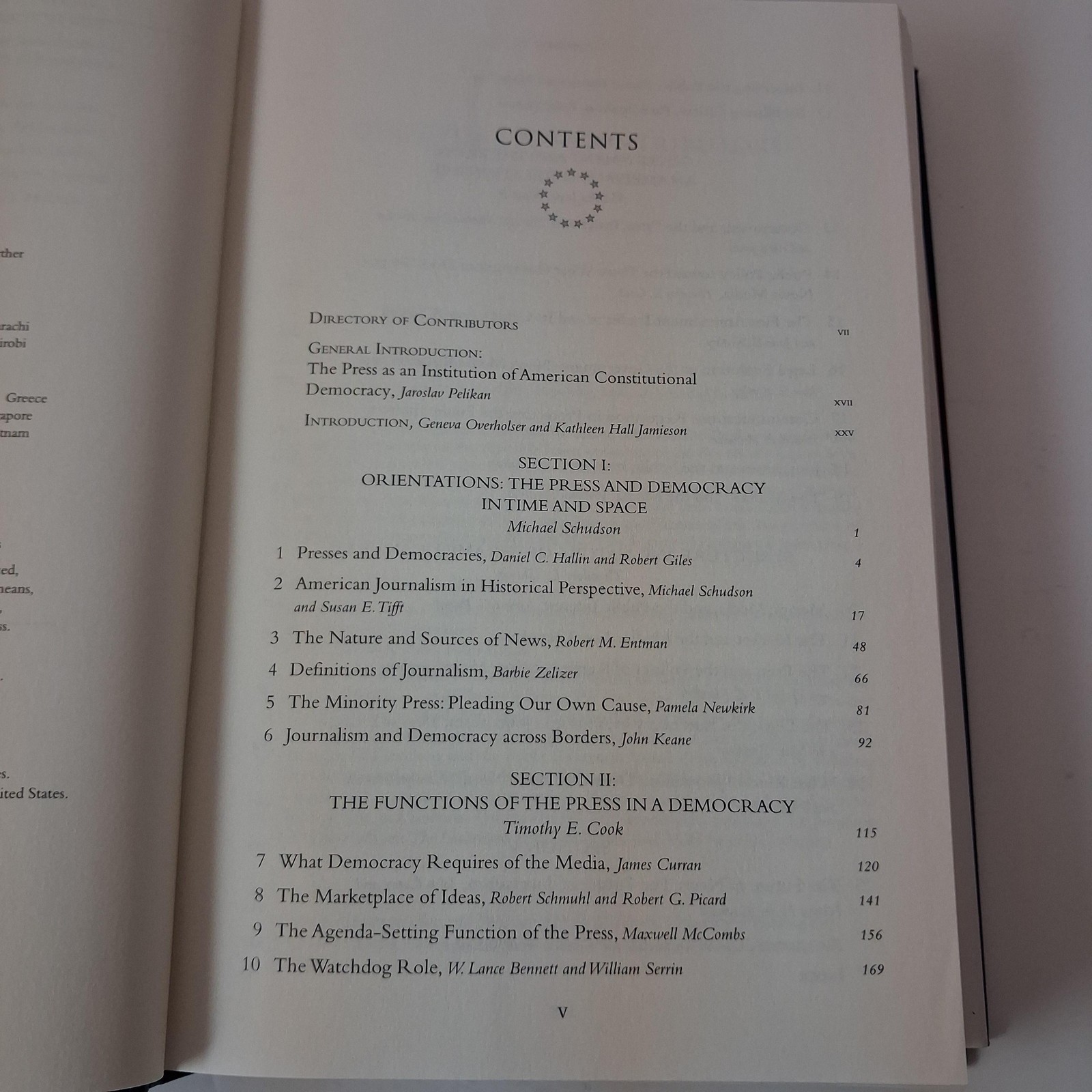 The Press Geneva Overholser Kathleen Hall Jamieson Oxford Blue HC DJ 2005 USA