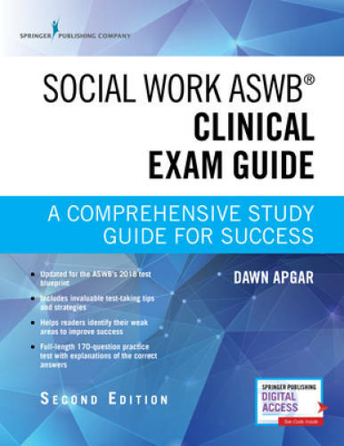 Social Work ASWB Clinical Exam Guide, Second Edition: A Comprehensive Stu – GOOD