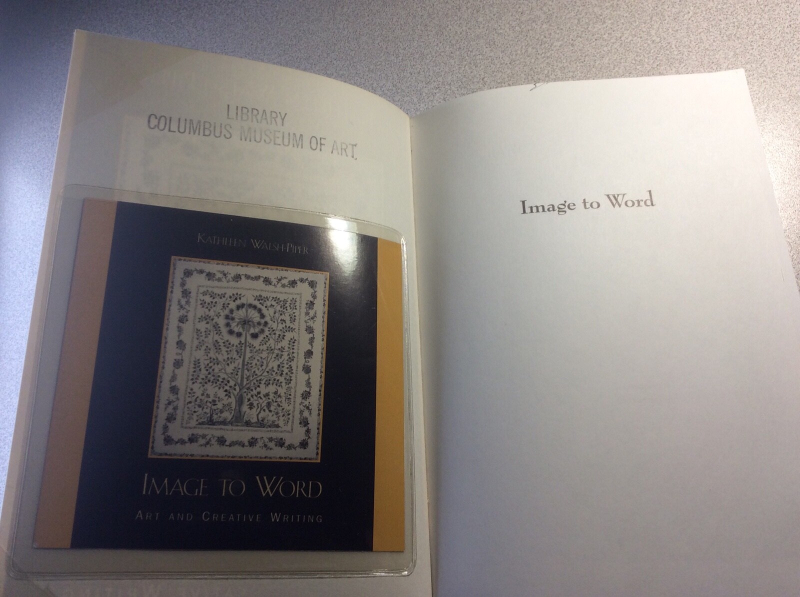Image to Word: Art and Creative Writing, by Kathleen Walsh-Piper, TPB, GC, HTF