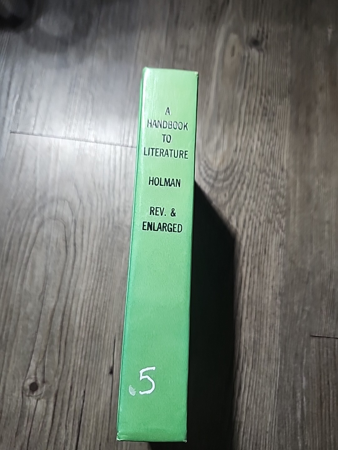 A Handbook To Literature Holman Hardcover 1960