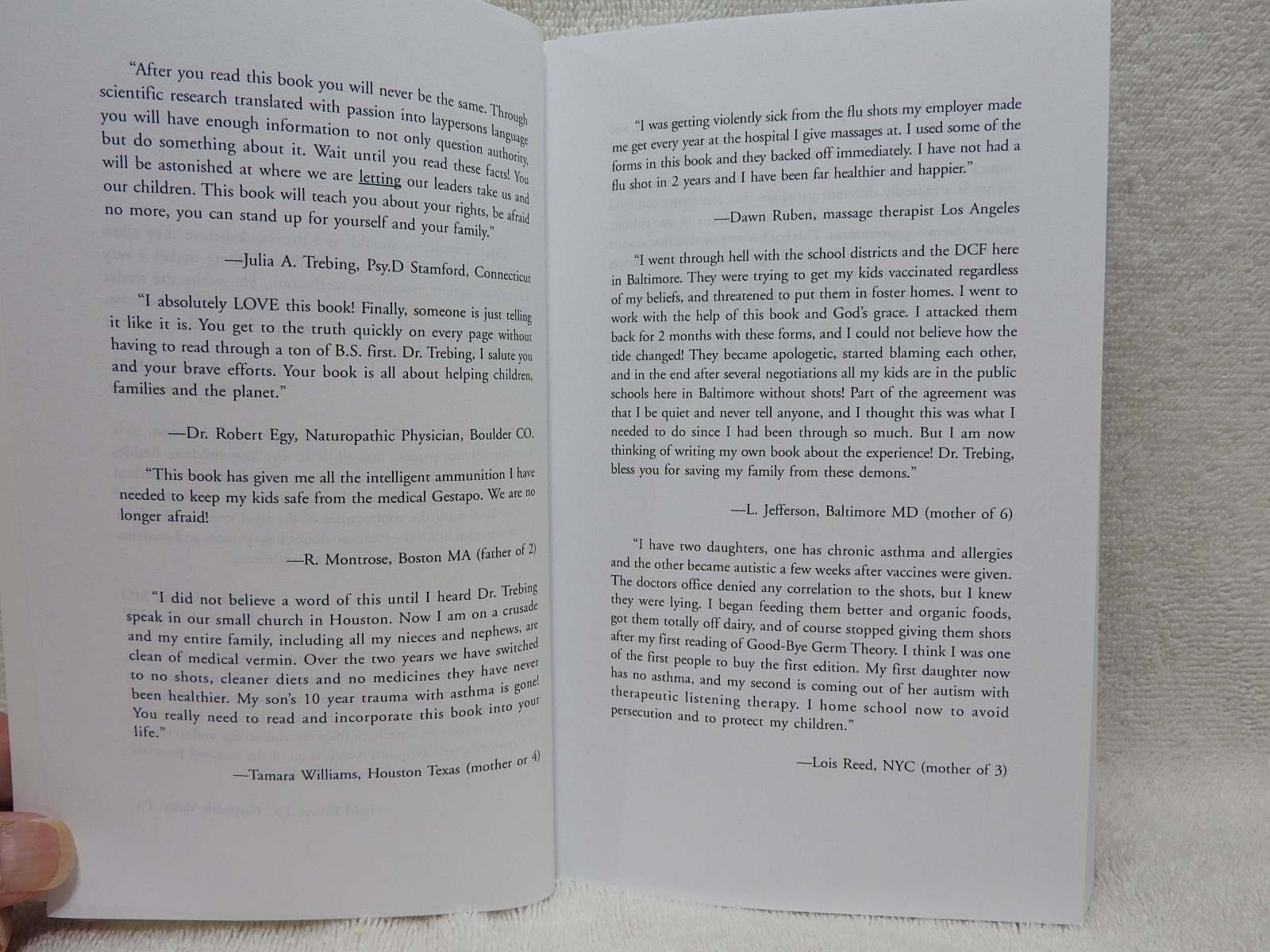 Good-bye Germ Theory by Dr. William P Trebing 294 Pages Paperback 2006 👀*……