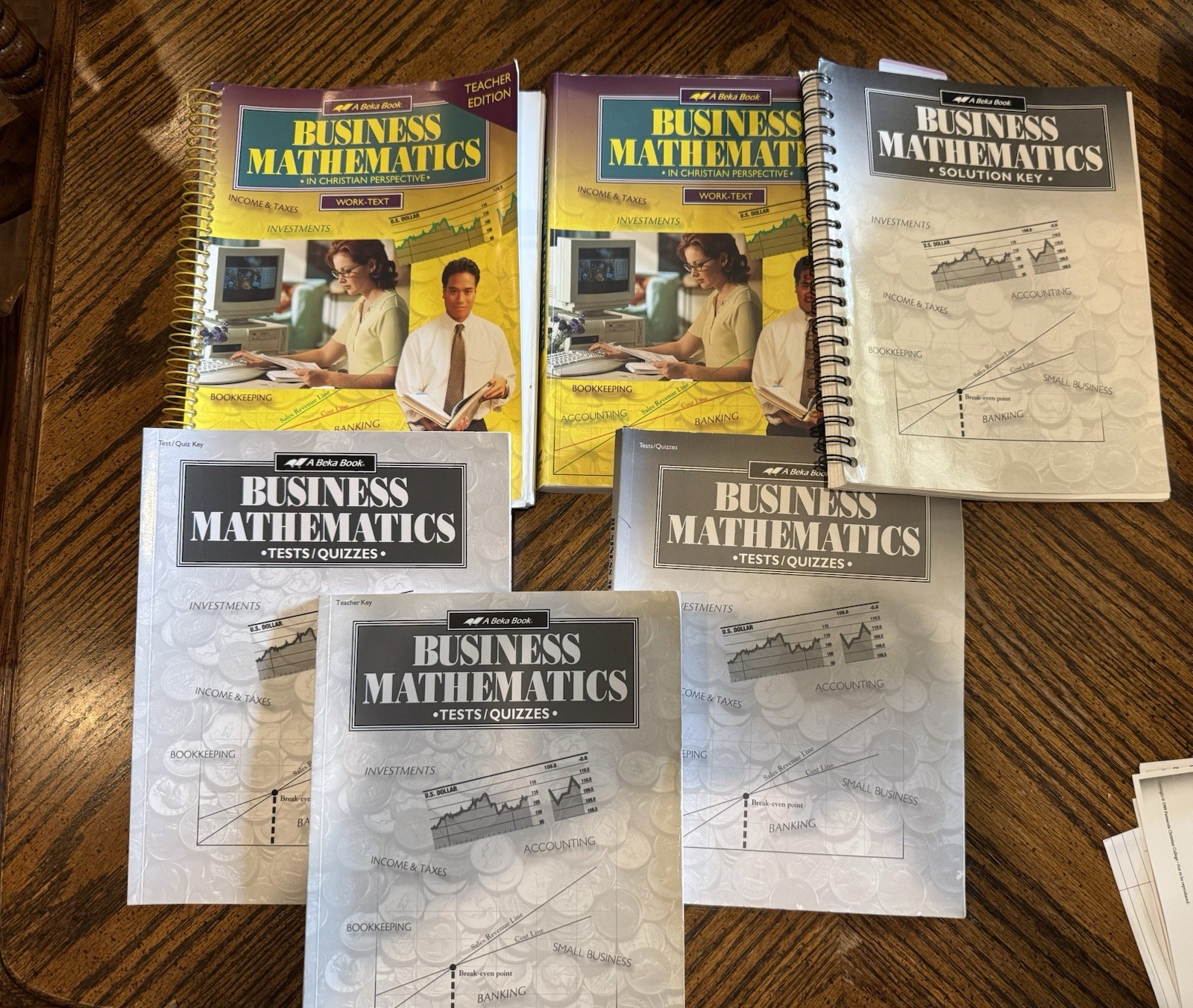 ABeka Book Business Mathematics 6 book set