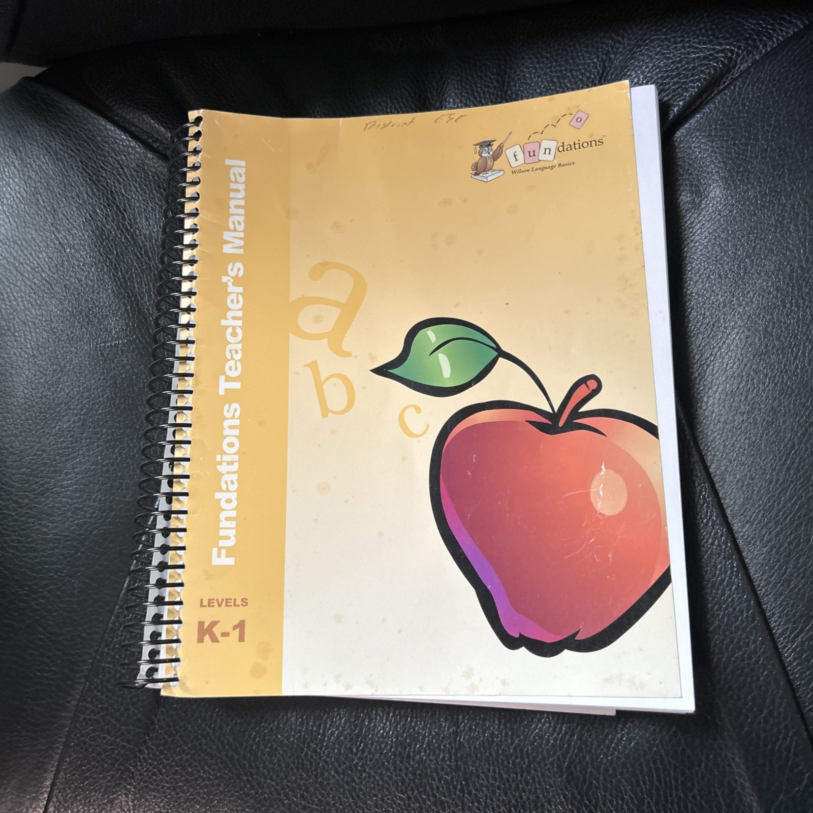 Fundations Teacher’s Manual K-1, by Barbara A. Wilson 2006 spiral bound Acceptab