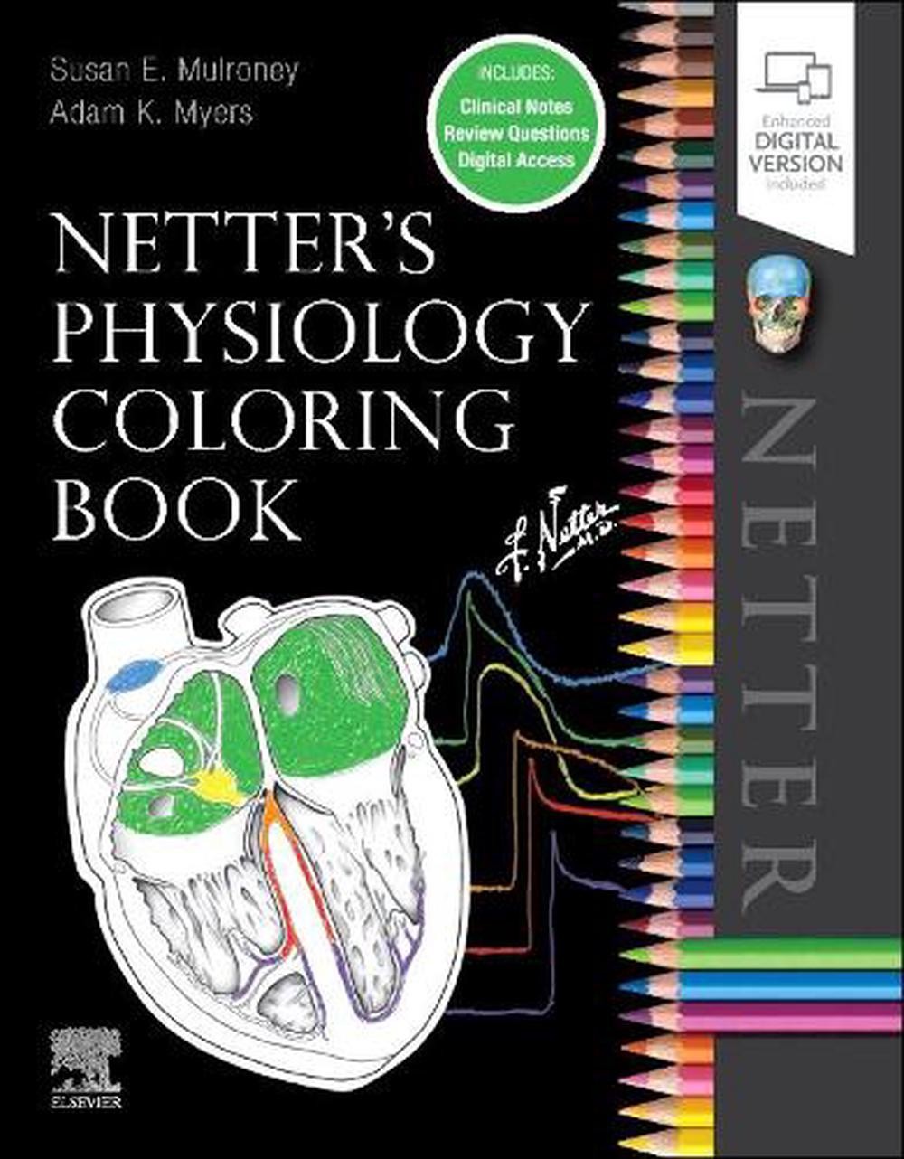 Netter’s Physiology Coloring Book by Susan Mulroney (English) Paperback Book