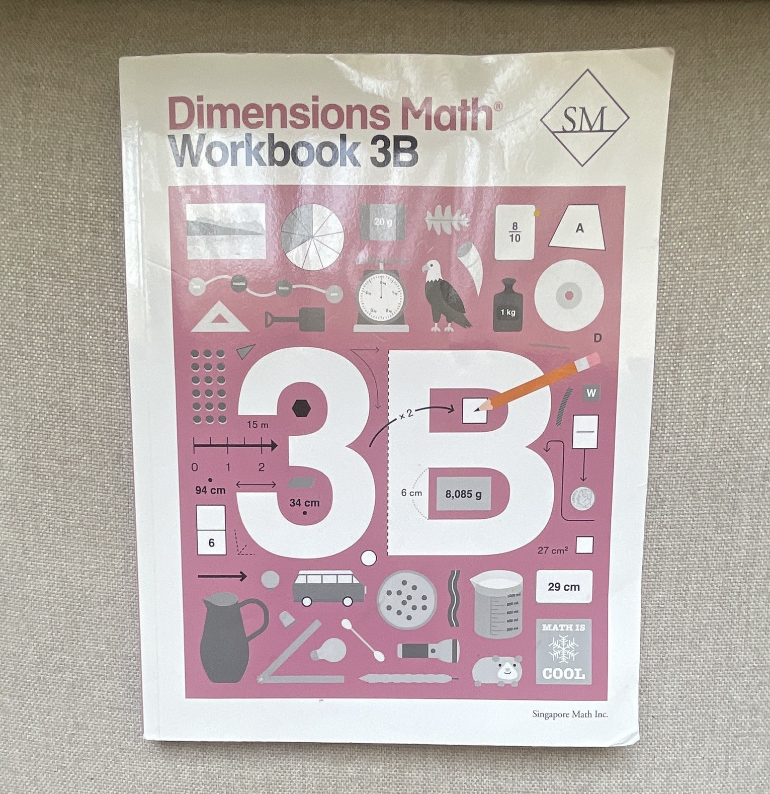 Singapore Math Dimensions Math Workbook 3B Paperback ISBN 9781947226234