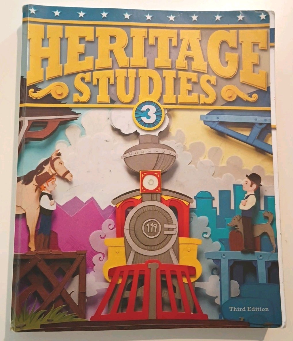 BJU Press Heritage Studies 3 Textbook Homeschool Curriculum Book Third Edition