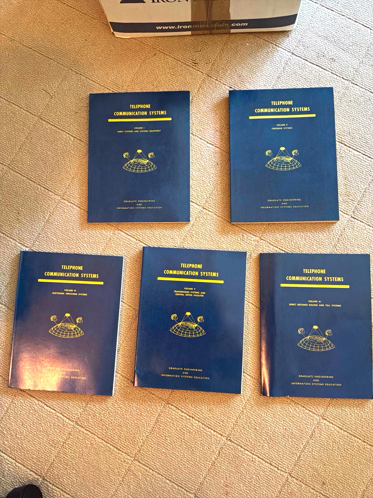 Vintage Telephone Communication Systems Vol 1-5 Set Graduate Engineering Books