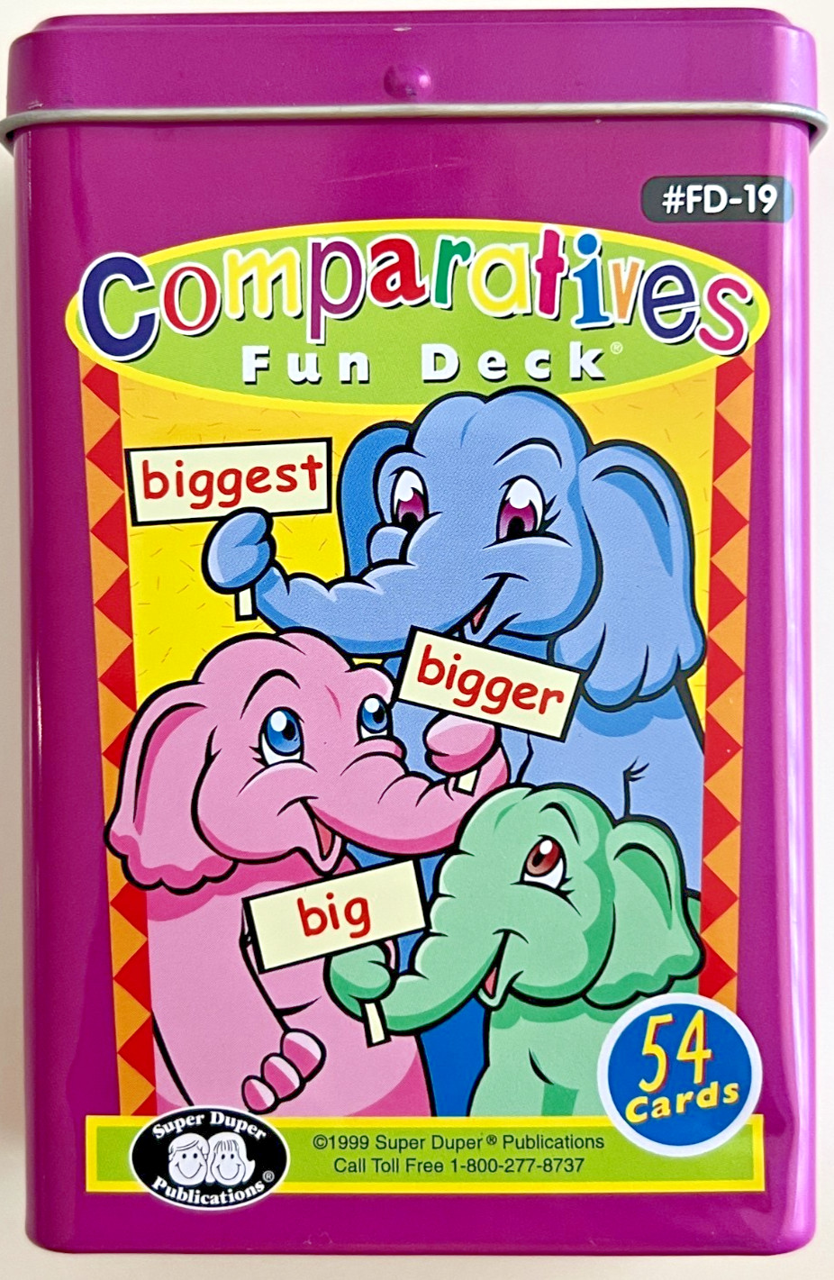 Super Duper Comparatives Fun Deck Flashcards