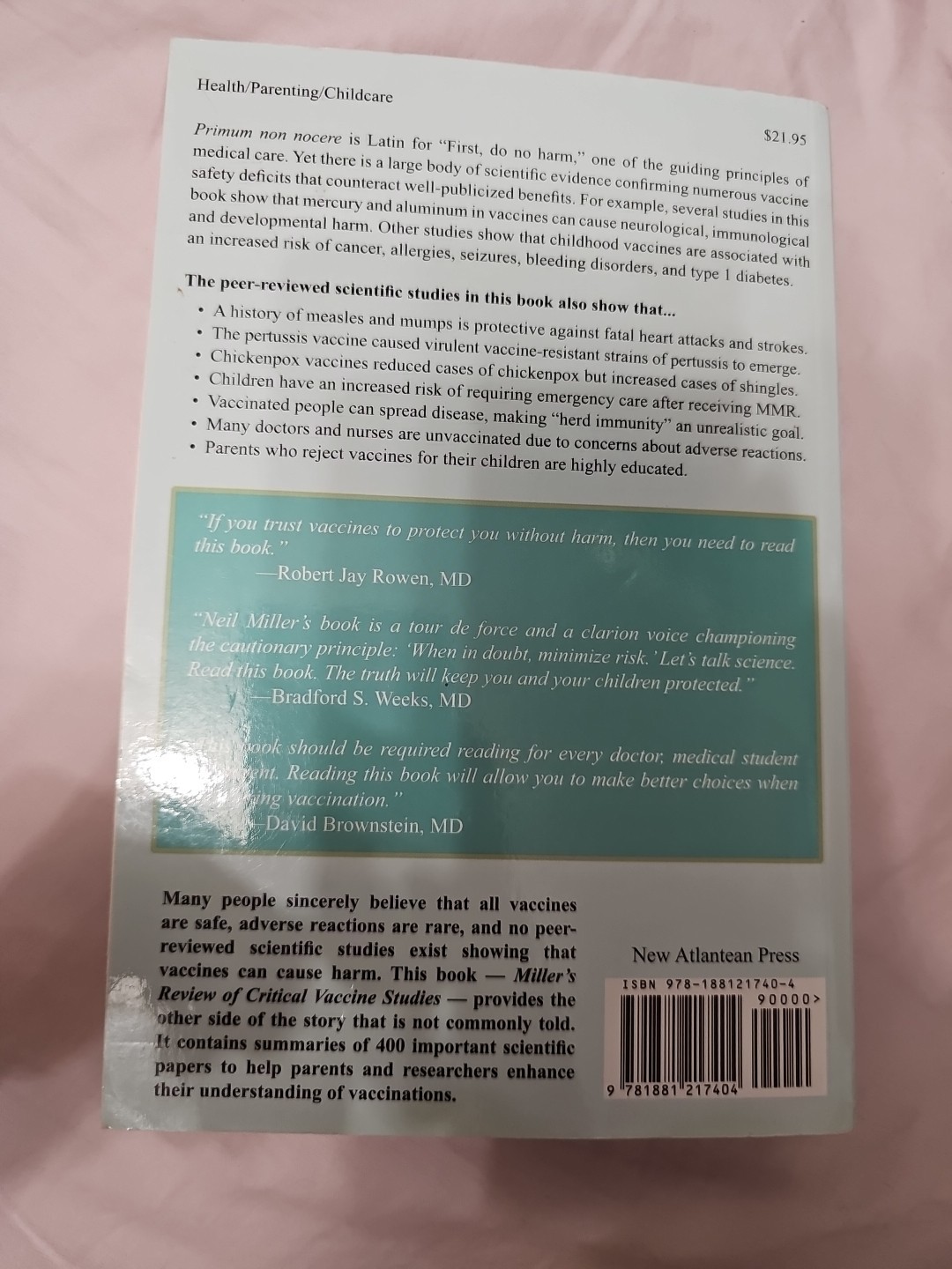 Miller’s Review of Critical Vaccine Studies : 400 Important Scientific Papers…