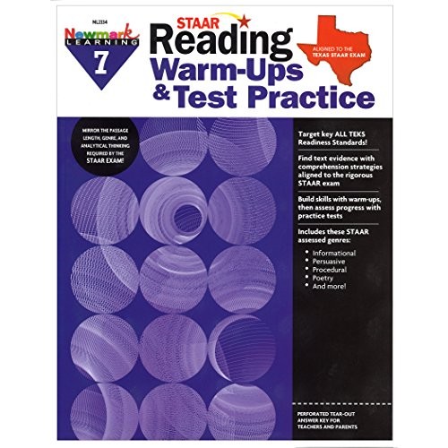 NEWMARK LEARNING STAAR READING WARM-UPS & TEST PRACTICE *Excellent Condition*