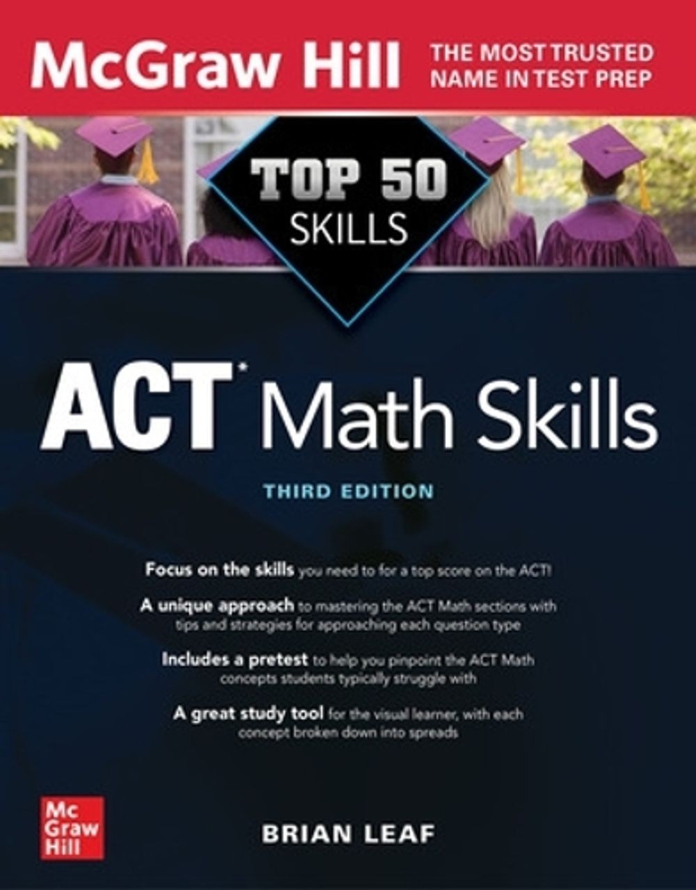 Top 50 ACT Math Skills, Third Edition 3rd Edition by Brian Leaf (English) Paperb
