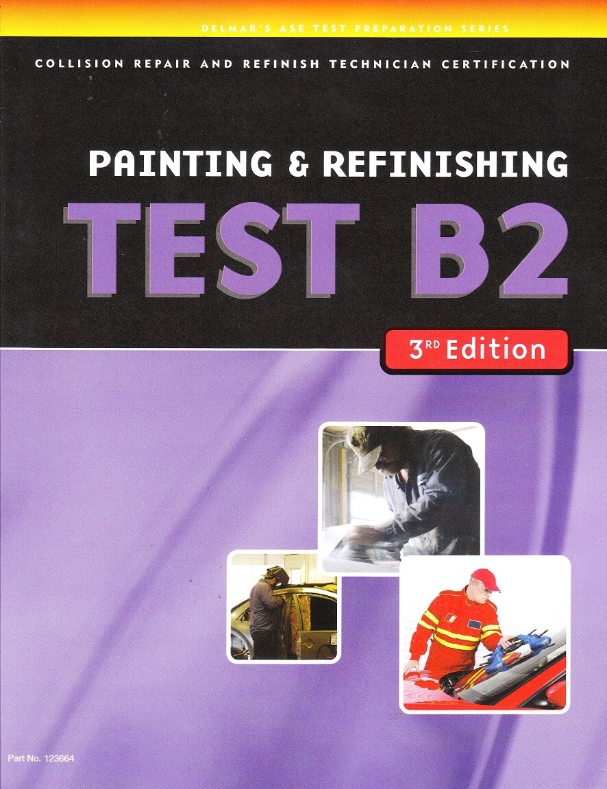 ASE B2 Delmar Test Prep Study Guide Manual – Painting & Refinishing – NEW