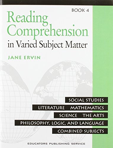 READING COMPREHENION IN VARIED SUBJECT MATTER: BOOK 4 : By Jane Ervin EXCELLENT