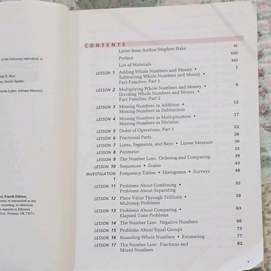 Saxon Math Homeschool 7/6 4th Ed HC 2005 Hake Saxon 725p Textbook
