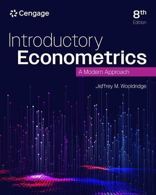 Introductory Econometrics: A Modern Approach