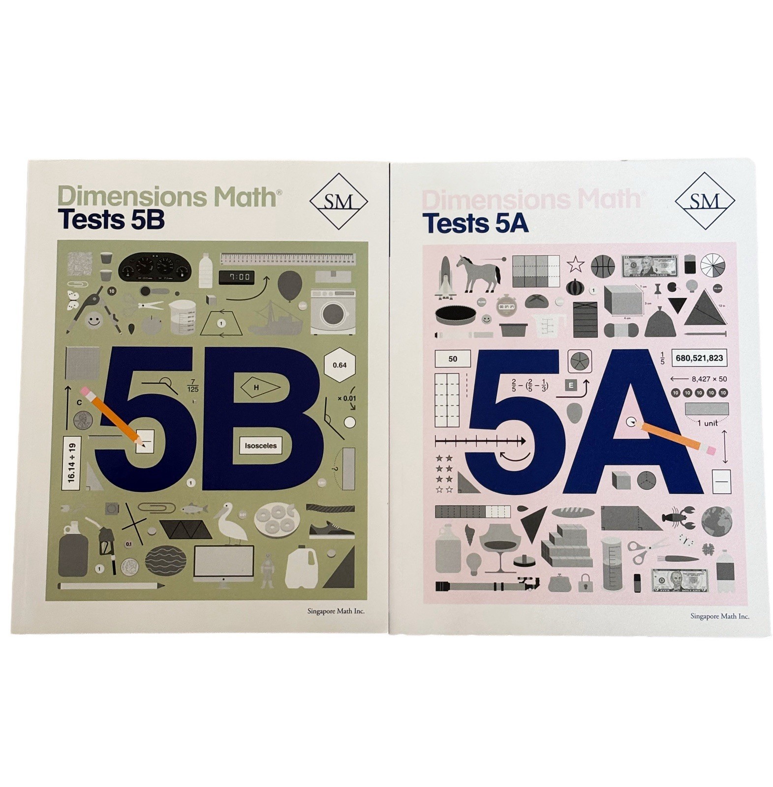Dimensions Math Tests 5A & 5B Mathematics Paperback 2020 English Illustrated.