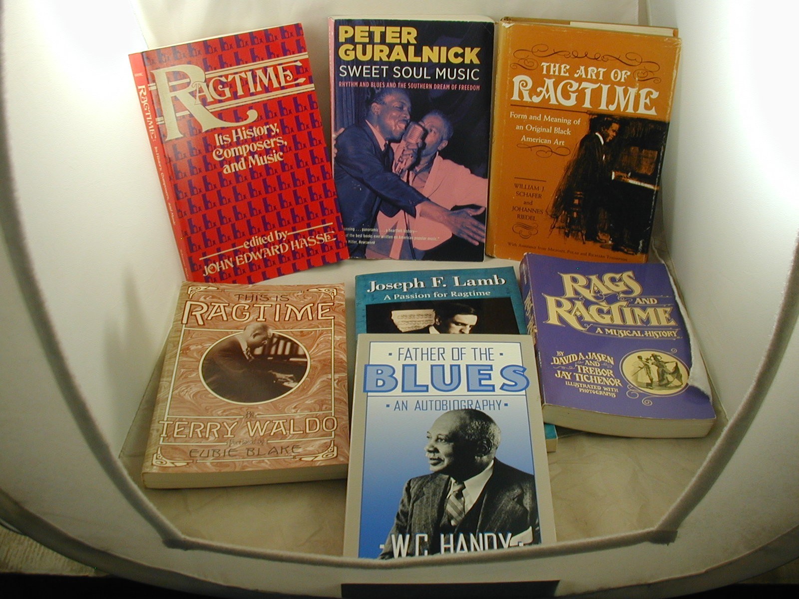 Music History 7 Books Ragtime Rhythm & Blues Soul W C Handy Joseph Lamb