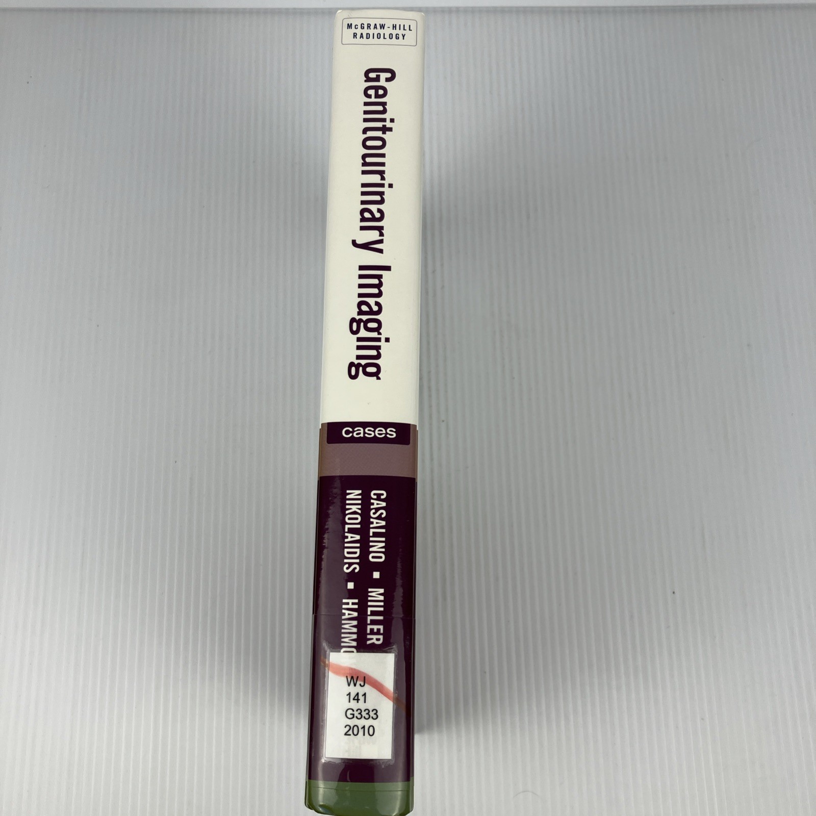 Genitourinary Imaging Cases by Casalino & Miller radiology HC 2010