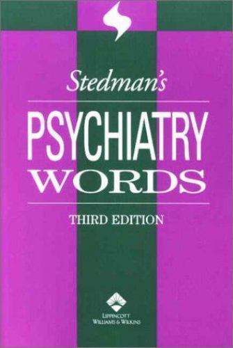 Stedman’s Psychiatry Words (Stedman’s Word Books.) Stedman’s paperback Used – V