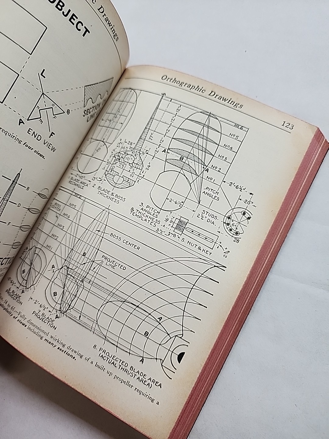 1943 AUDELS Answers On Blueprint Reading For Mechanics & Builders Book Vtg