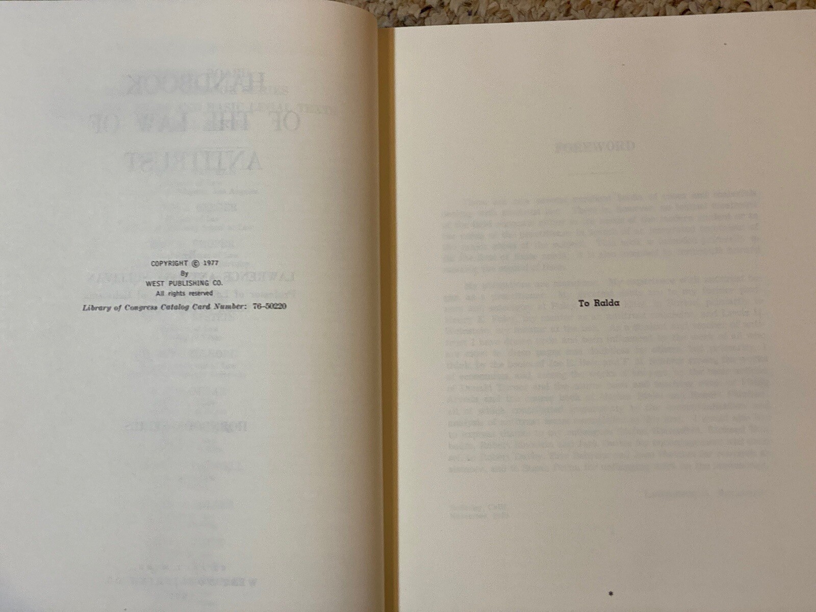 Antitrust by Lawrence Anthony Sullivan Hornbook Series West Publishing 1st…