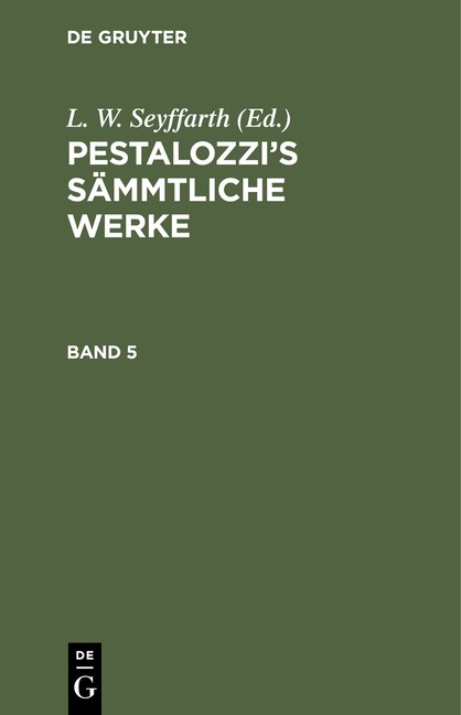 Pestalozzi’s S?Mmtliche Werke