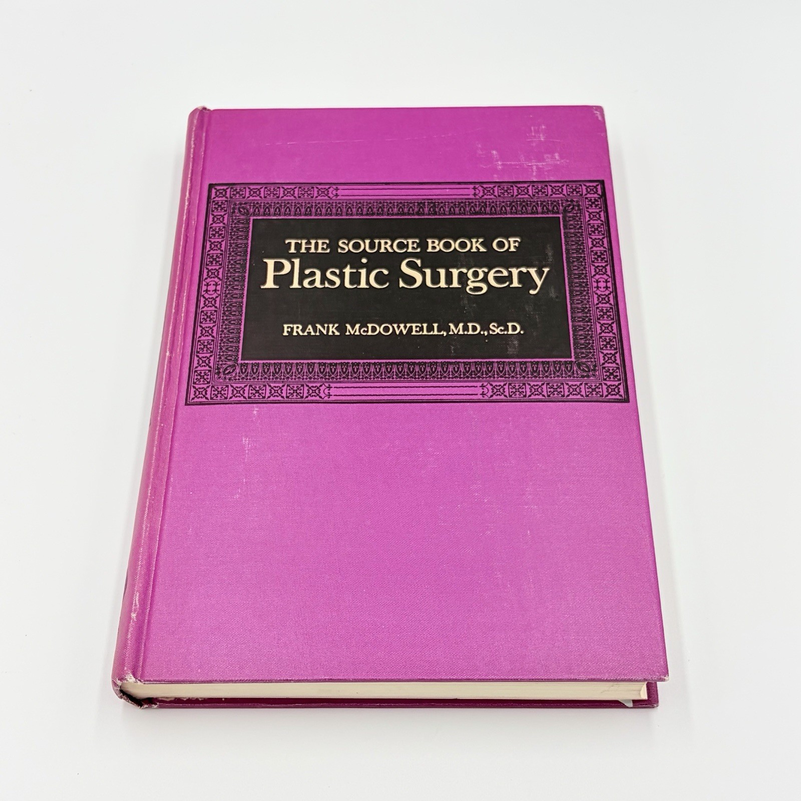 Vintage The Source Book Of Plastic Surgery Frank McDowell 1977 Medical Book HC
