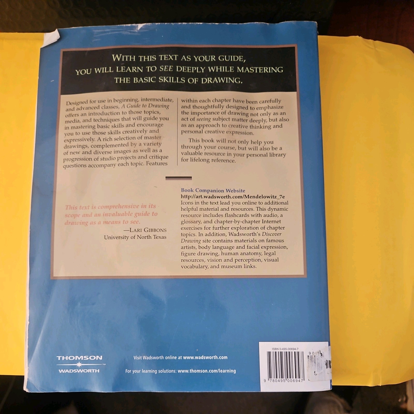 Guide to Drawing by Daniel M. Mendelowitz, David L. Faber and Duane A….