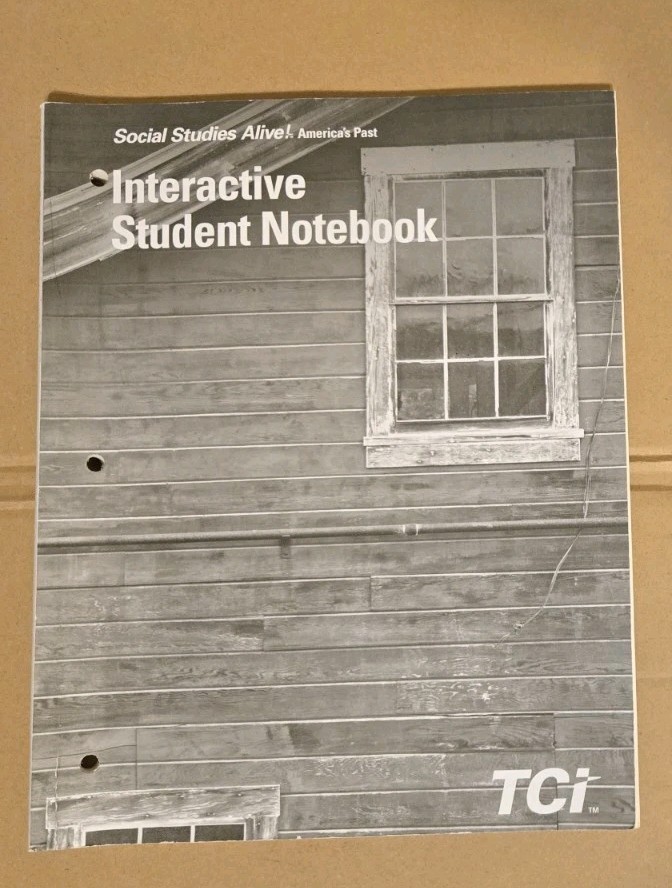 TCI Social Studies Alive: Interactive Student Notebook, 5th Grade workbook