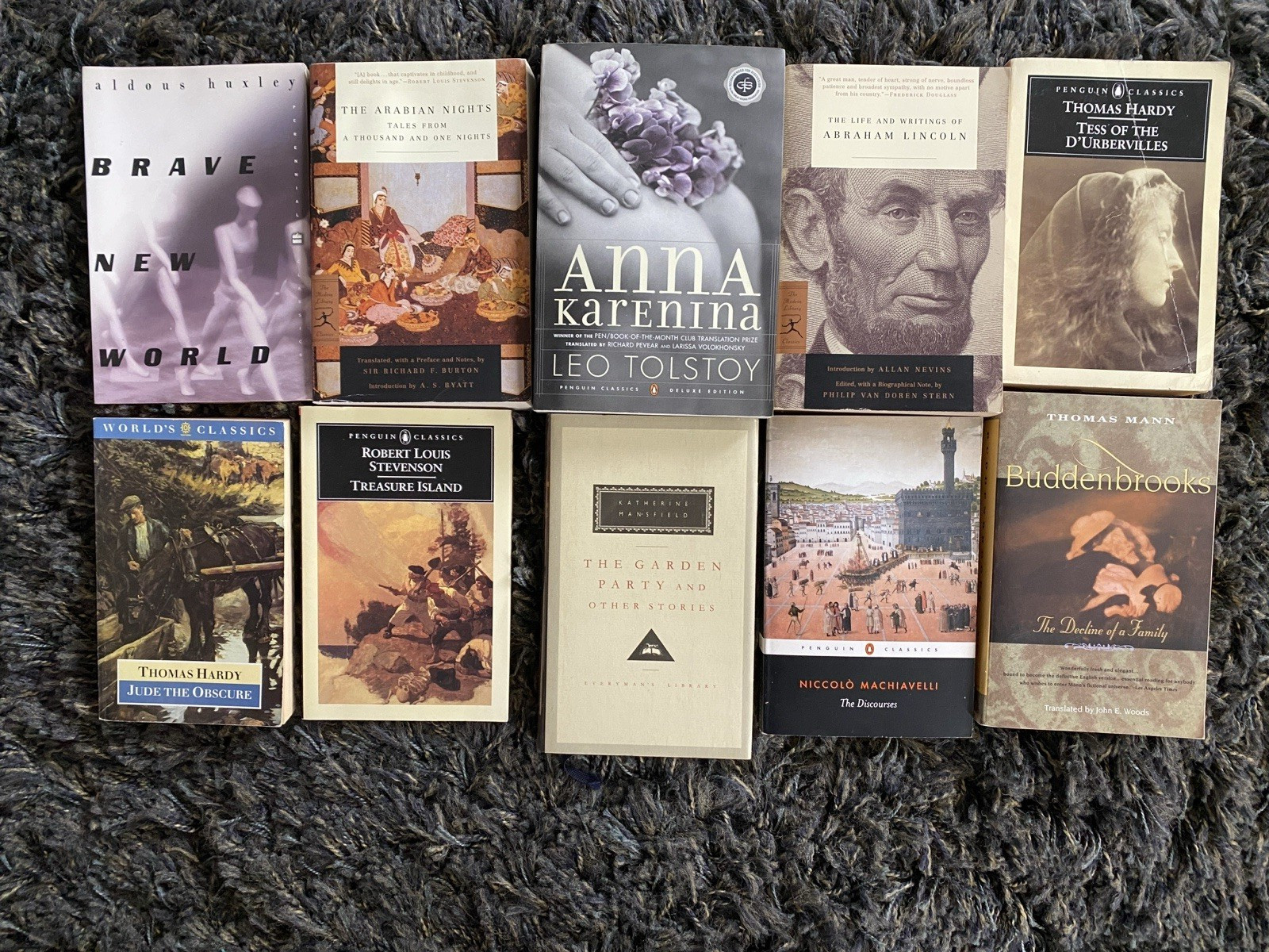 Lot 50 Books Classics Homeschool Aristotle Thoreau Emerson Tolstoy Hardy++