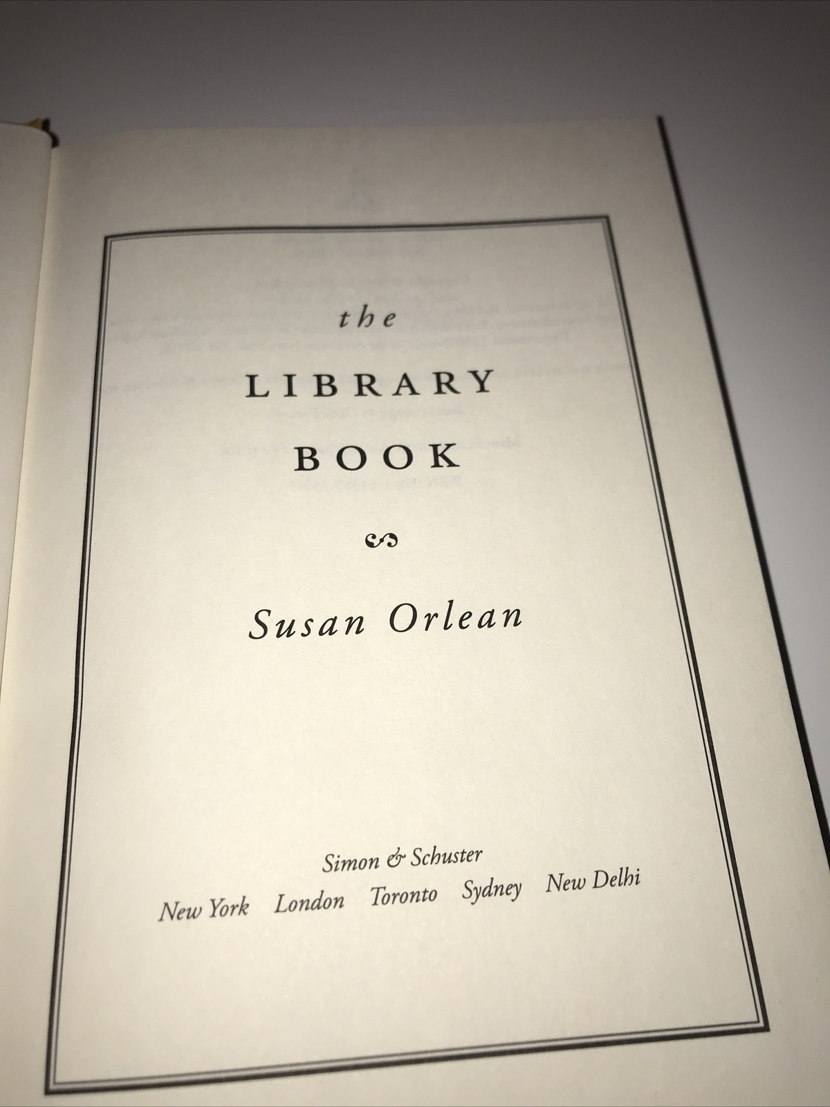 The Library Book by Susan Orlean