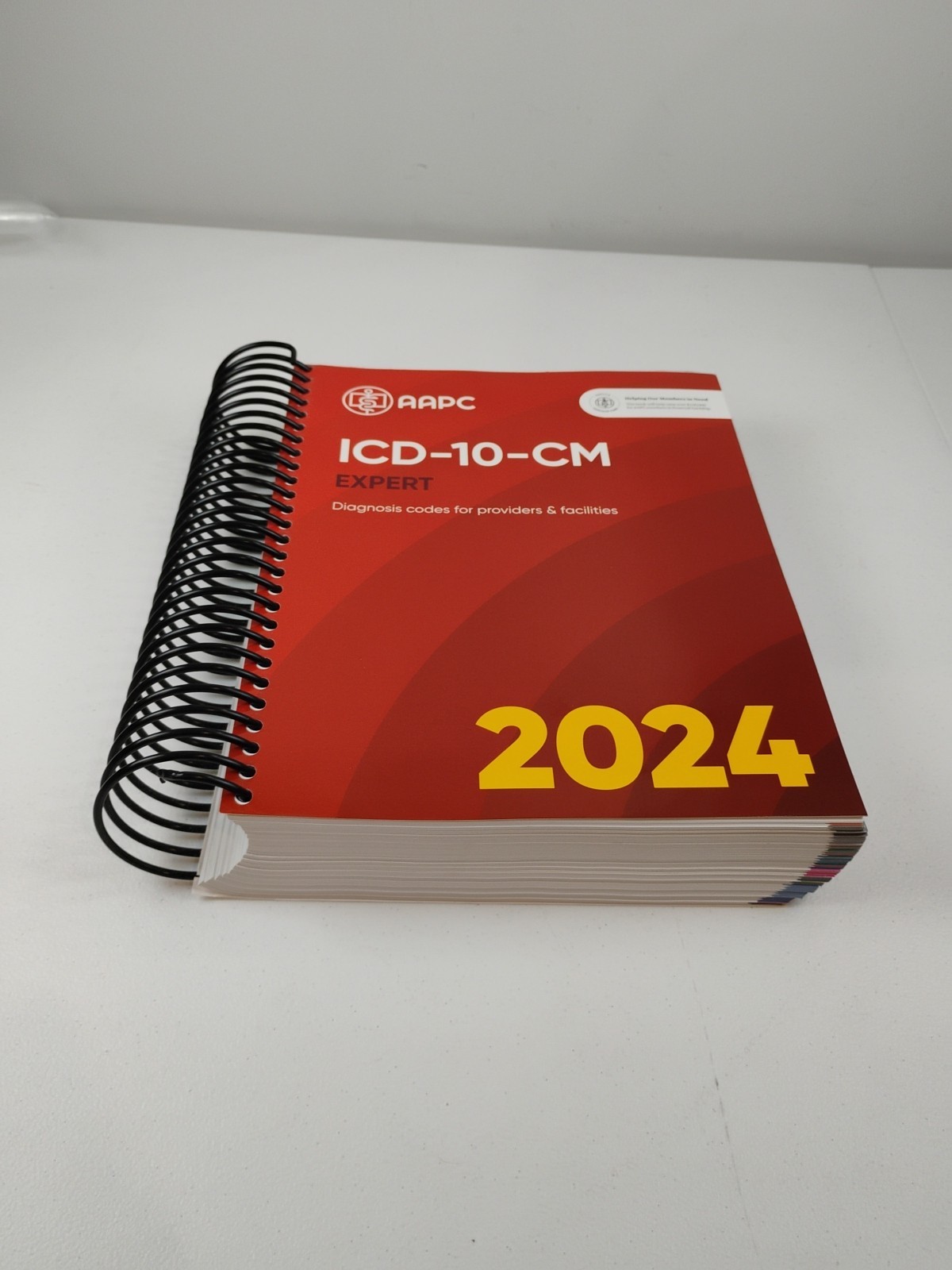 AAPC 2024 ICD-10-CM Expert Code Book, Spiral-Bound – Excellent Cond