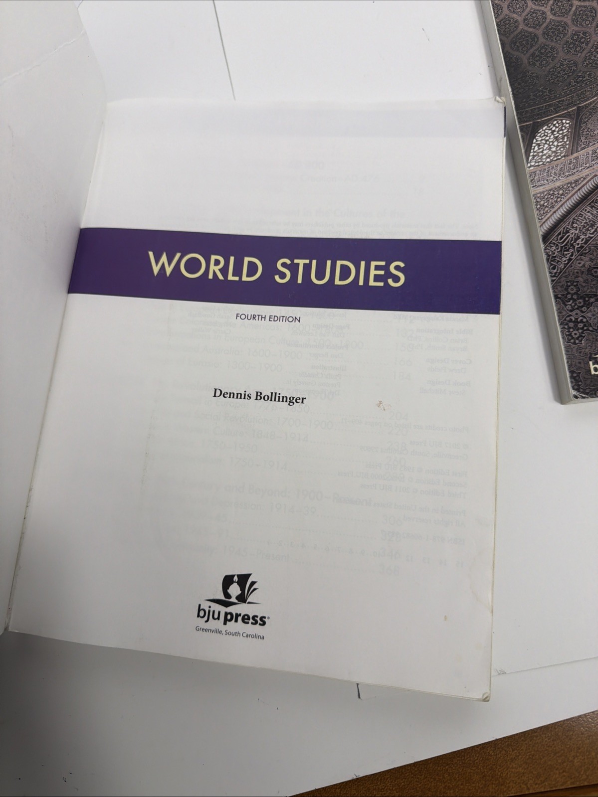 BJU Press World Studies Student Text 4th Edition 515874 Bob Jones Fourth Edition