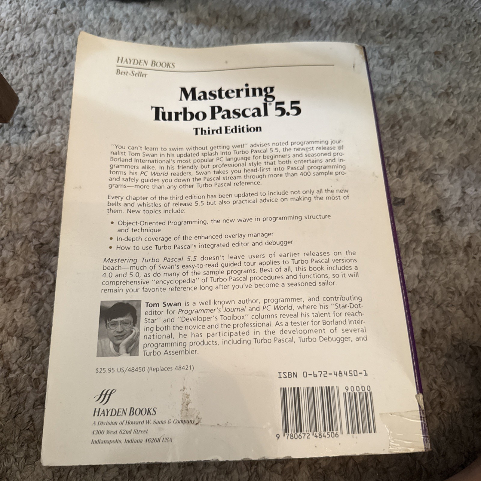 Mastering Turbo Pascal 5.5 by Tom Swan (1989, Hardcover)