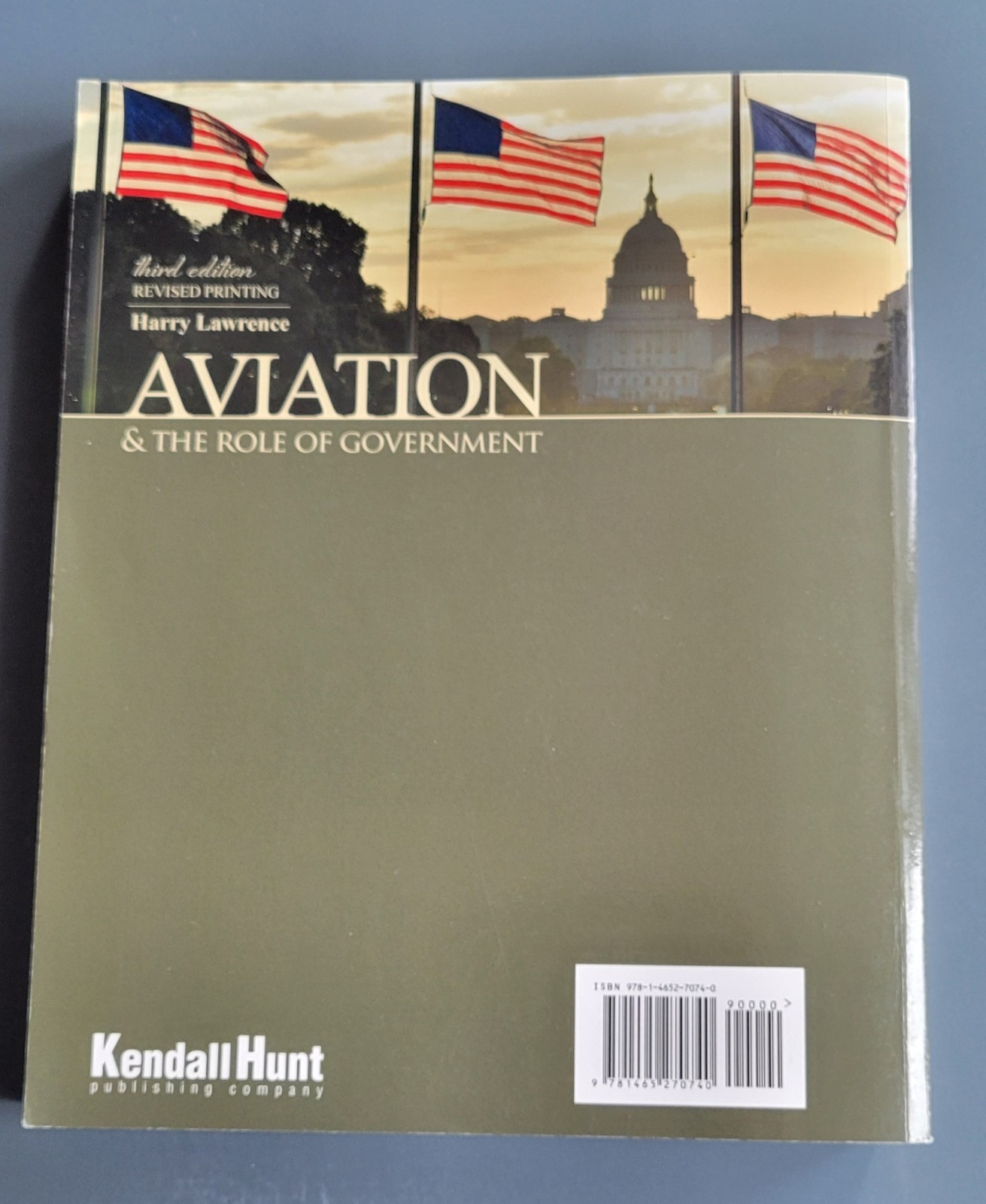 Aviation and the Role of Government by Harry W Lawrence