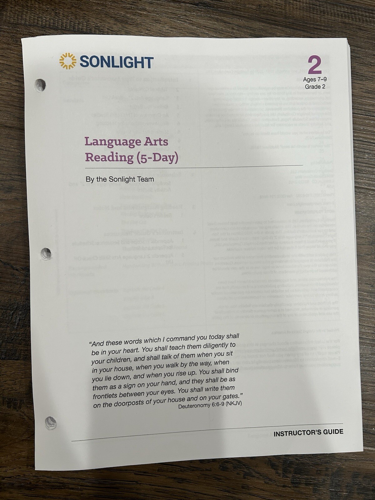 Sonlight Language Arts 2 (5-day)
