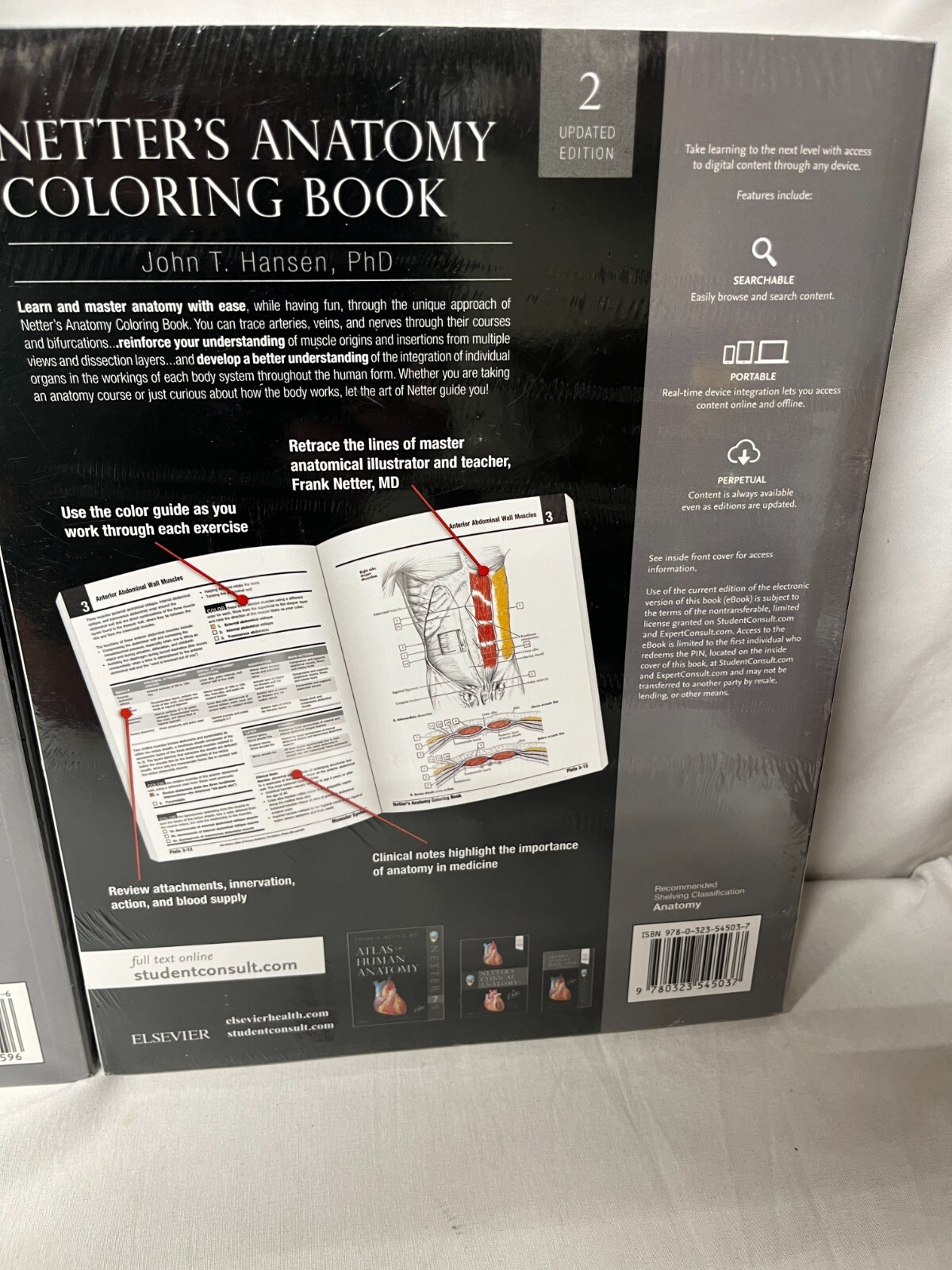 SET OF 2 Netter’s Neuroscience Coloring Book NEW!!