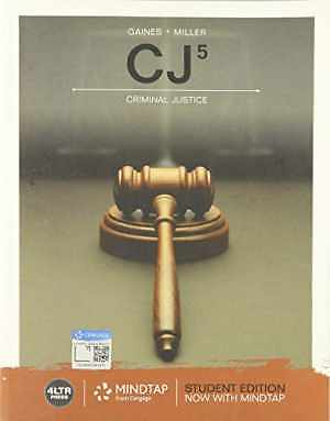 CJ (MindTap Course List) – Paperback, by Gaines Larry; Miller – Acceptable n