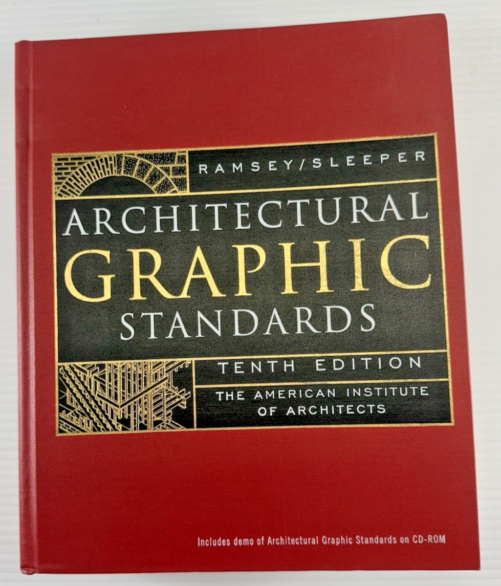 Architectural Graphic Standards 10th Ed Ramsey Sleeper w/ CD