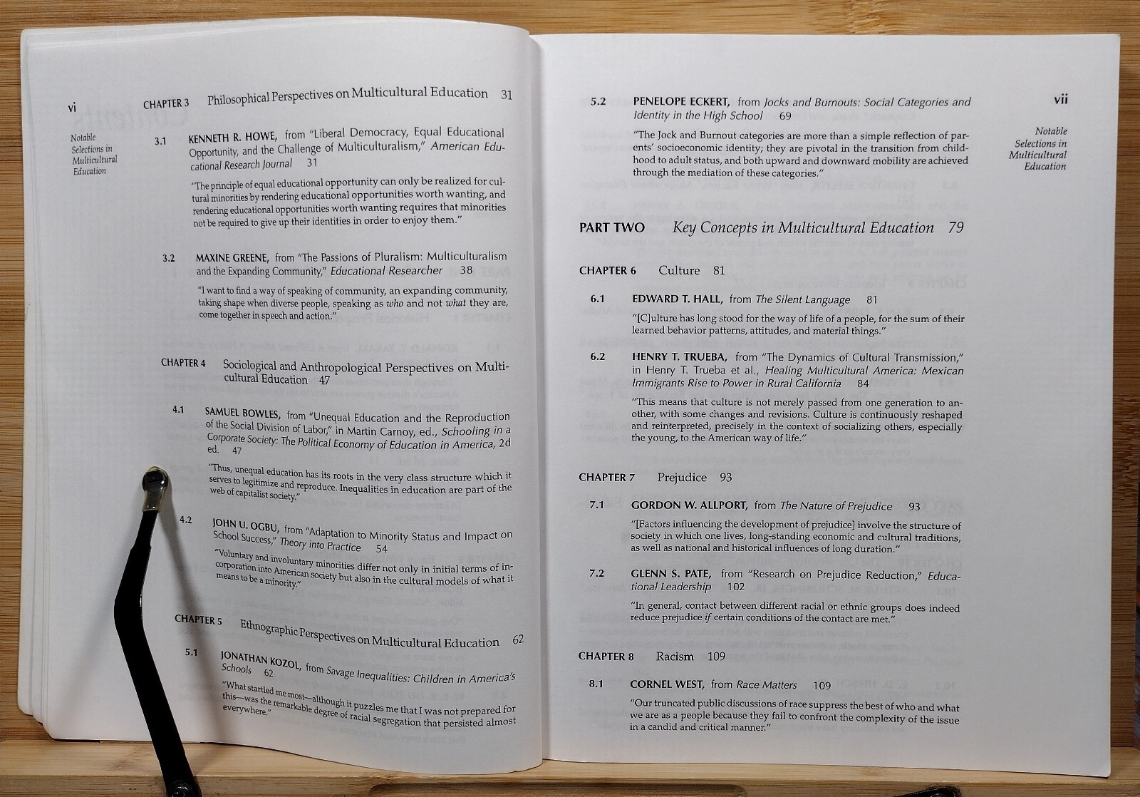 Sources: Notable Selections in Multicultural Education by Jana Noel (2000, Paper