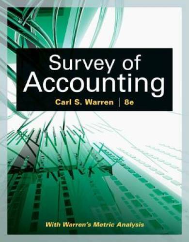 Survey of Accounting (Accounting I) – Hardcover By Warren, Carl S. – GOOD